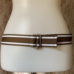Lands’ End brown & white belt M